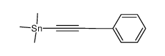 1-trimethylstannyl-3-phenylpropyne Structure