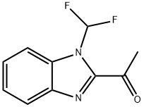 1-[1-(difluoromethyl)-1H-1,3-benzodiazol-2-yl]ethan-1-one Structure