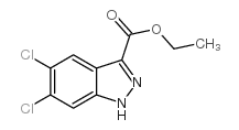 Ethyl 5,6-dichloro-1H-indazole-3-carboxylate structure