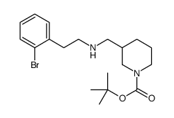 1-BOC-3-([2-(2-BROMO-PHENYL)-ETHYLAMINO]-METHYL)-PIPERIDINE Structure