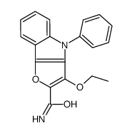 3-ethoxy-4-phenylfuro[3,2-b]indole-2-carboxamide Structure