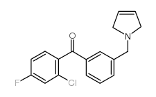 2-CHLORO-4-FLUORO-3'-(3-PYRROLINOMETHYL) BENZOPHENONE图片