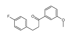 3-(4-FLUOROPHENYL)-3'-METHOXYPROPIOPHENONE结构式