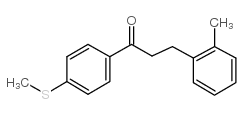 3-(2-METHYLPHENYL)-4'-THIOMETHYLPROPIOPHENONE结构式