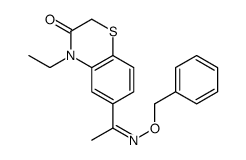 4-ethyl-6-[(E)-C-methyl-N-phenylmethoxycarbonimidoyl]-1,4-benzothiazin-3-one Structure