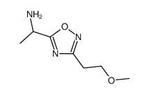 1-[3-(2-methoxyethyl)-1,2,4-oxadiazol-5-yl]ethanamine structure