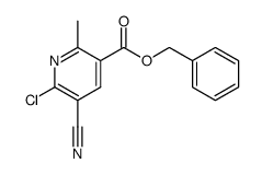 benzyl 6-chloro-5-cyano-2-methylnicotinate结构式