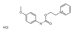 2-pyridin-1-ium-1-ylethyl N-(4-methoxyphenyl)carbamate,chloride结构式