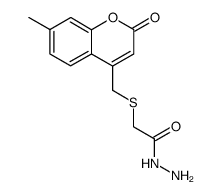 (7-Methyl-2-oxo-2H-chromen-4-ylmethylsulfanyl)-acetic acid hydrazide结构式