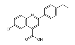 6-chloro-2-(4-propylphenyl)quinoline-4-carboxylic acid结构式