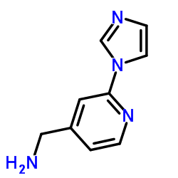 [2-(1H-imidazol-1-yl)pyridin-4-yl]methylamine Structure