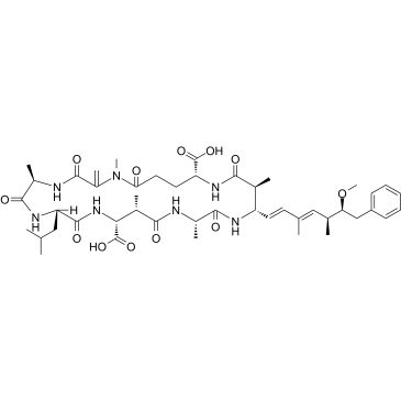 Microcystin-LA structure