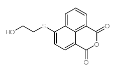 6-[(2-羟乙基)硫代]-1H,3H-萘[1,8-CD]吡喃-1,3-二酮结构式