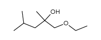 1-ethoxy-2,4-dimethyl-pentan-2-ol Structure