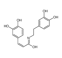 (E)-3-(3,4-二羟基苯基)-N-[2-(3,4-二羟基苯基)乙基]-2-丙烯酰胺图片