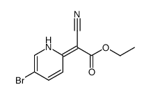 Ethyl 2-(5-bromopyridin-2(1H)-ylidene)-2-cyanoacetate structure