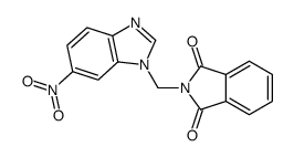2-[(6-nitrobenzimidazol-1-yl)methyl]isoindole-1,3-dione结构式