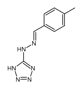 4-methyl-benzaldehyde (1(2)H-tetrazol-5-yl)-hydrazone Structure