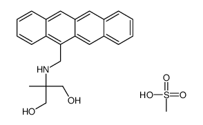 1,3-Propanediol, 2-methyl-2-((5-naphthacenylmethyl)amino)-, methanesul fonate (salt) picture