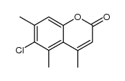 6-chloro-4,5,7-trimethyl-coumarin Structure