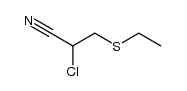 3-ethylsulfanyl-2-chloro-propionitrile结构式