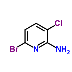 6-溴-3-氯吡啶-2-胺结构式