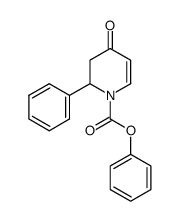 phenyl 4-oxo-2-phenyl-3,4-dihydropyridine-1(2H)-carboxylate结构式