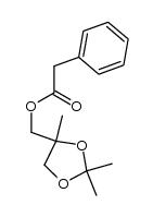 (2,2,4-trimethyl-1,3-dioxolan-4-yl)methyl 2-phenylacetate Structure