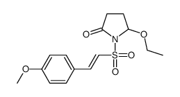 5-ethoxy-1-[2-(4-methoxyphenyl)ethenylsulfonyl]pyrrolidin-2-one结构式