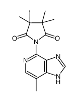 N-(7-methyl-1H-imidazo[4,5-c]pyridin-4-yl)-2,2,3,3-tetramethylsuccinimide结构式