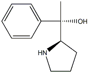 (S)-1-phenyl-1-((R)-pyrrolidin-2-yl)ethanol Structure