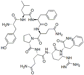 tyrosyl-leucyl-phenylalanyl-glutaminyl-prolyl-glutaminyl-arginyl-phenylalaninamide Structure