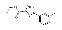 ETHYL 1-M-TOLYL-1H-1,2,4-TRIAZOLE-3-CARBOXYLATE结构式