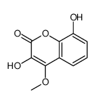 3,8-dihydroxy-4-methoxycoumarin Structure