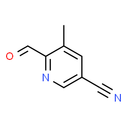 6-Formyl-5-methylnicotinonitrile structure