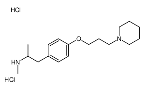 N-methyl-1-[4-(3-piperidin-1-ylpropoxy)phenyl]propan-2-amine,dihydrochloride结构式