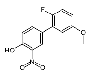 4-(2-fluoro-5-methoxyphenyl)-2-nitrophenol结构式