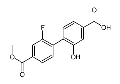 4-(2-fluoro-4-methoxycarbonylphenyl)-3-hydroxybenzoic acid结构式