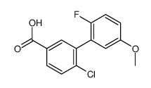 4-chloro-3-(2-fluoro-5-methoxyphenyl)benzoic acid Structure