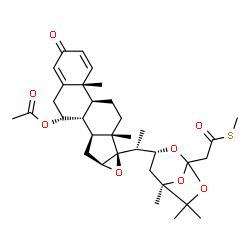 (17R,22R,24R)-7α-Acetoxy-16β,17-epoxy-22,24,25-[2-[(methylthio)carbonyl]ethylidynetrisoxy]ergosta-1,4-dien-3-one picture