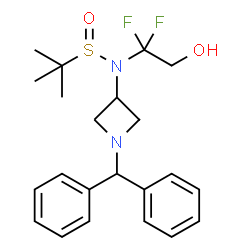 N-(1-benzhydrylazetidin-3-yl)-N-(1,1-difluoro-2-hydroxyethyl)-2-Methylpropane-2-sulfinamide picture