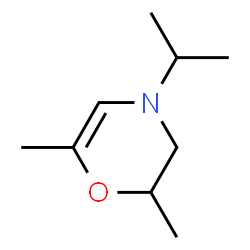 2H-1,4-Oxazine,3,4-dihydro-2,6-dimethyl-4-(1-methylethyl)-(9CI) structure