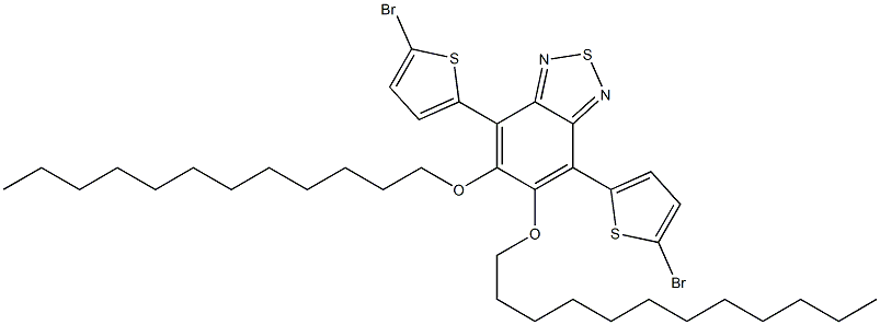 4,7-Bis(5-bromothiophen-2-yl)-5,6-bis(dodecyloxy)benzo[c][1,2,5]thiadiazole picture