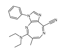 5-(Diethylamino)-6-methyl-3-phenyl-3H-imidazo<4,5-b><1,5>diazocine-9-carbonitrile结构式