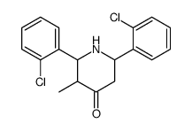 2,6-bis(2-chlorophenyl)-3-methylpiperidin-4-one结构式