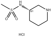N-[(3S)-哌啶-3-基]甲磺酰胺盐酸盐结构式