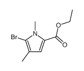 ethyl 5-bromo-1,4-dimethyl-1H-pyrrole-2-carboxylate Structure