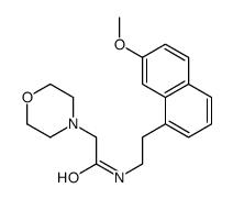 N-[2-(7-methoxynaphthalen-1-yl)ethyl]-2-morpholin-4-ylacetamide结构式