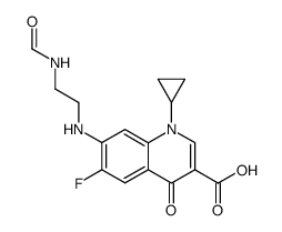 N-Formyl-Desethylenciprofloxacin Structure