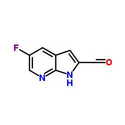 5-Fluoro-1H-pyrrolo[2,3-b]pyridine-2-carbaldehyde Structure